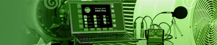 Laptop z oprogramowaniem kieszonkowego analizatora drgań